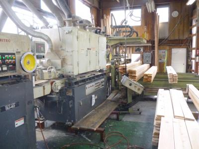 国産桧フローリング、羽目板工場